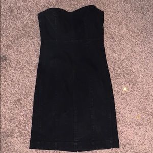 Gap black denim dress